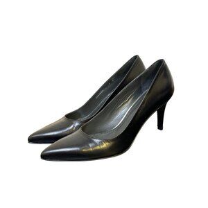 Stuart Weitzman Black Leather Pointed Toe Pumps Heels Size 7